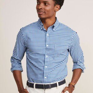 NWT Vineyard Vines Performance Cotton Skysail Gingham Shirt